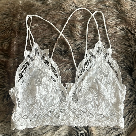 Free People White Lace Bralette - Picture 1 of 4